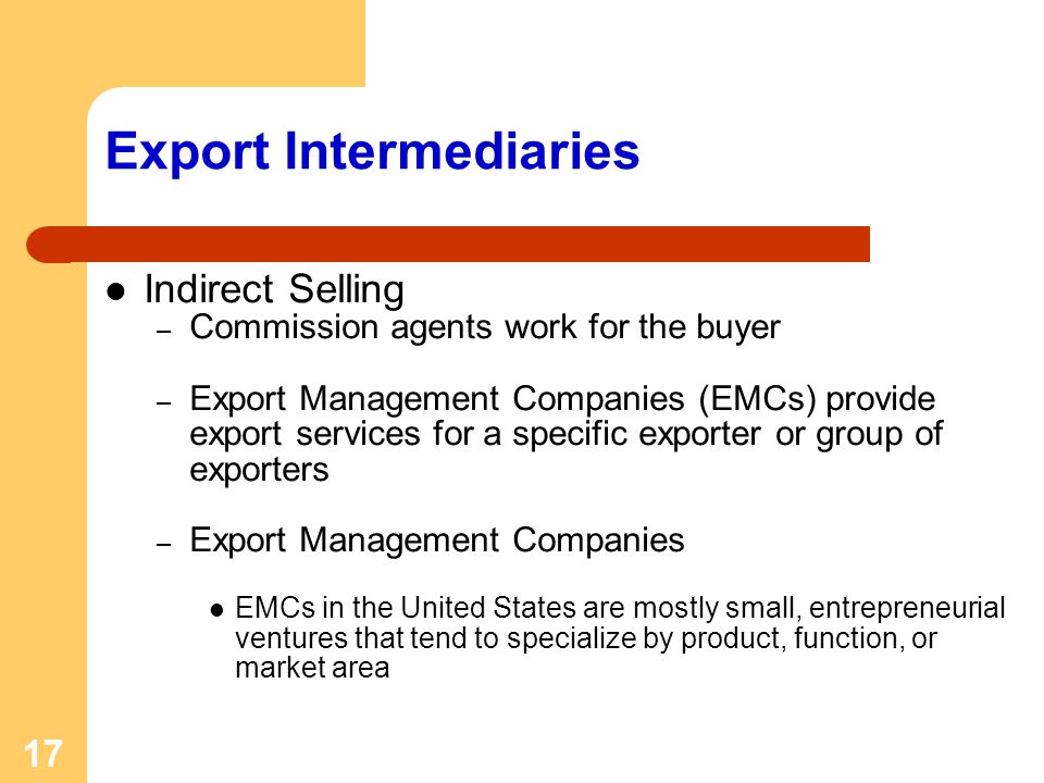Export Intermediaries