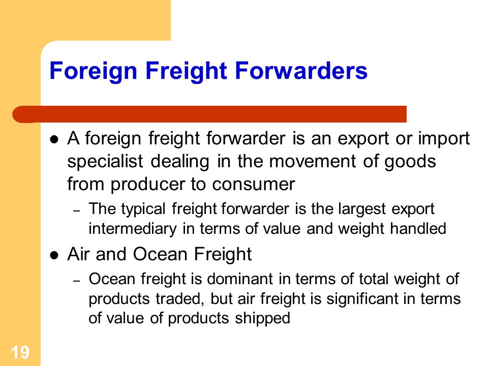 Foreign Freight Forwarders