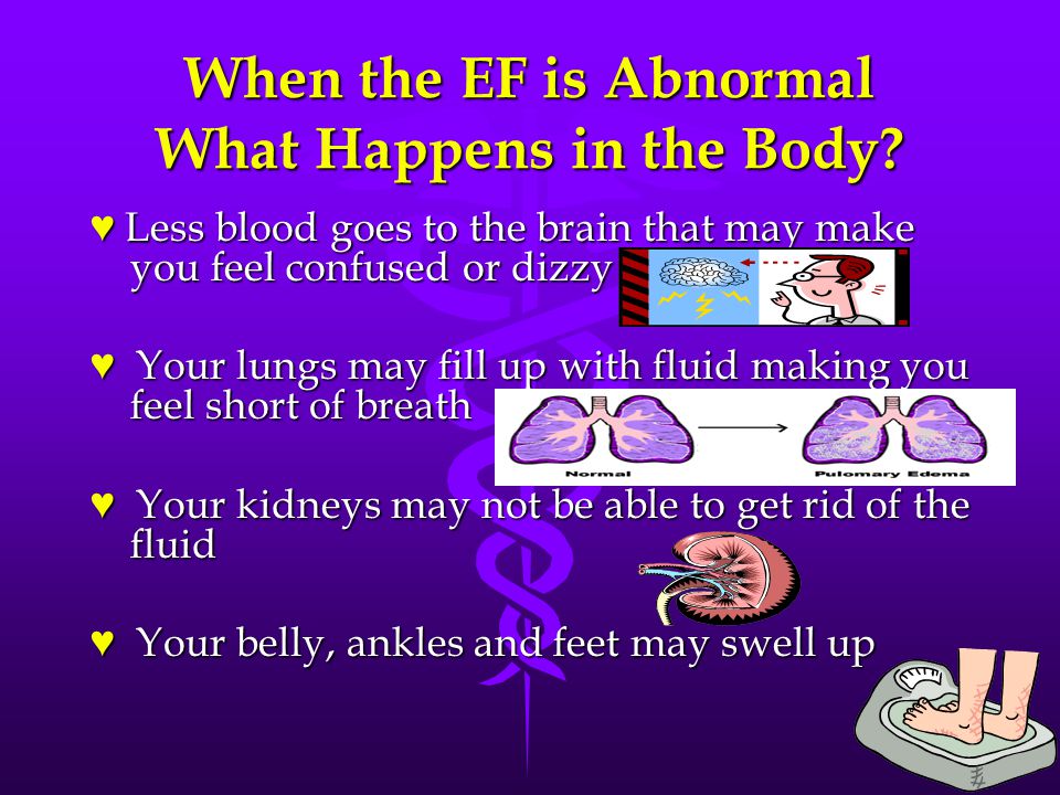 When the EF is Abnormal What Happens in the Body