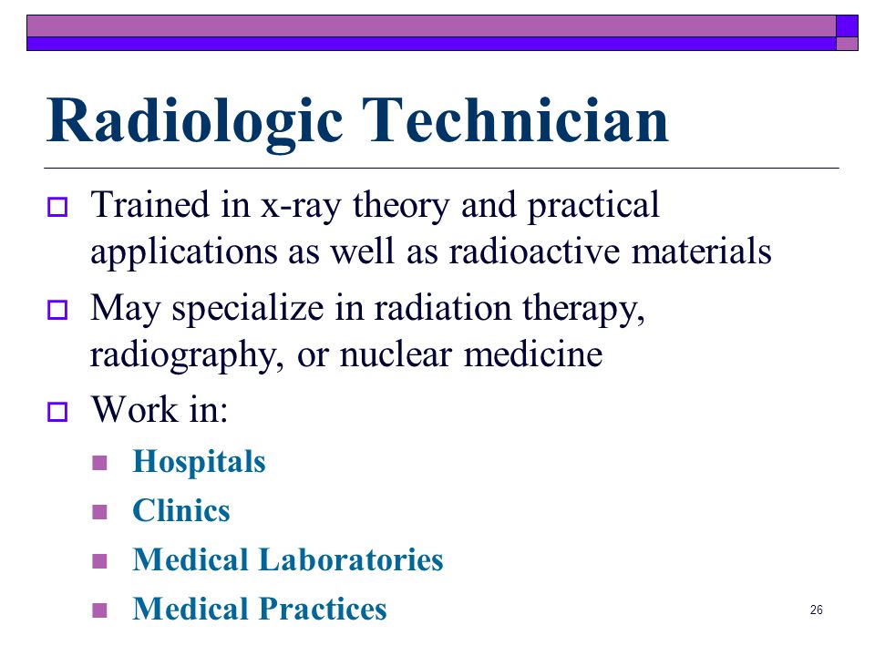 Radiologic Technician