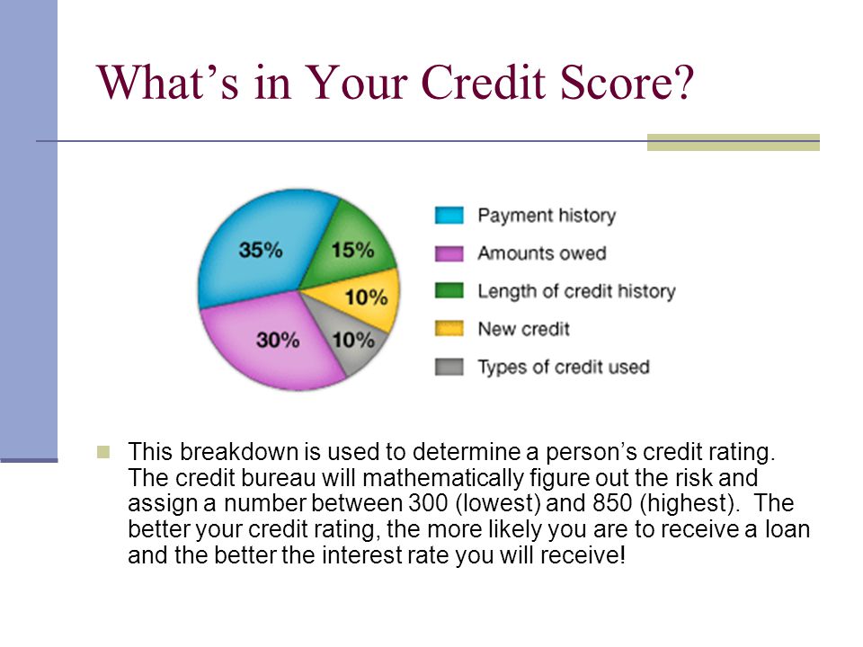 What’s in Your Credit Score