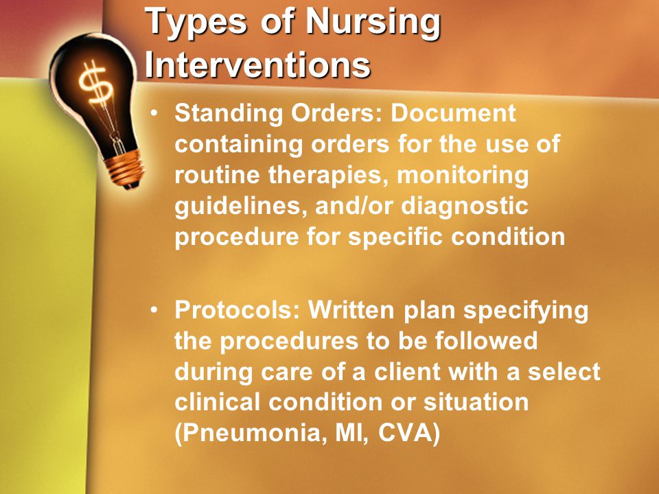 Types of Nursing Interventions