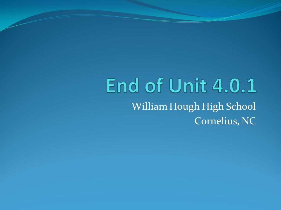 William Hough High School Cornelius, NC