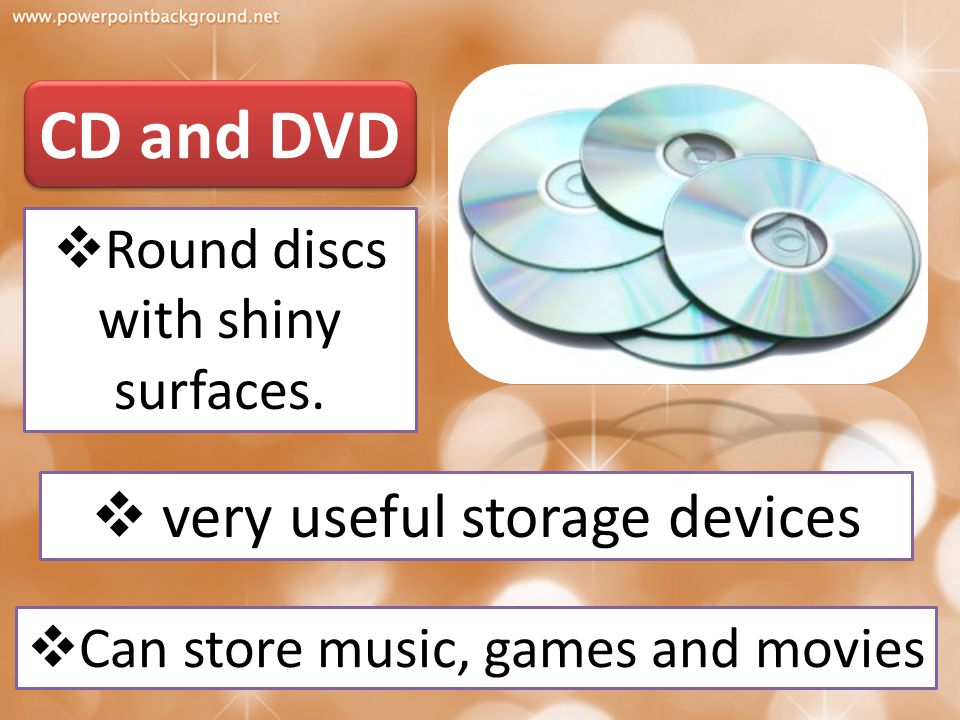 CD and DVD very useful storage devices
