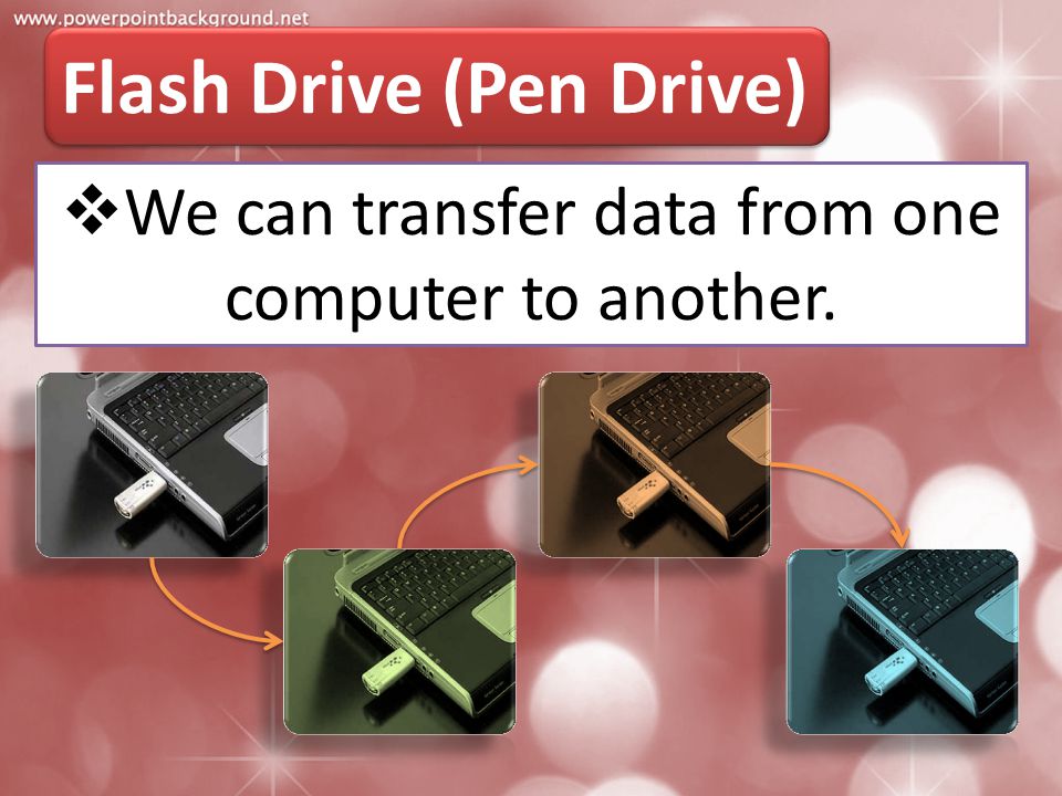 We can transfer data from one computer to another.