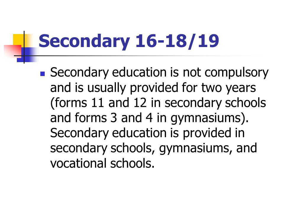 Secondary 16-18/19