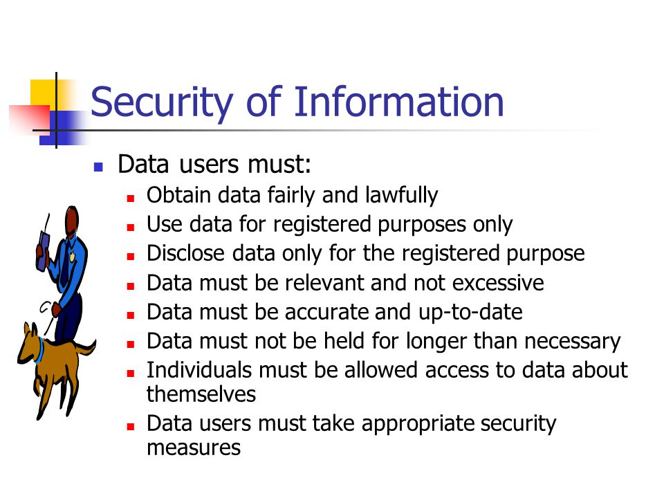 Security of Information