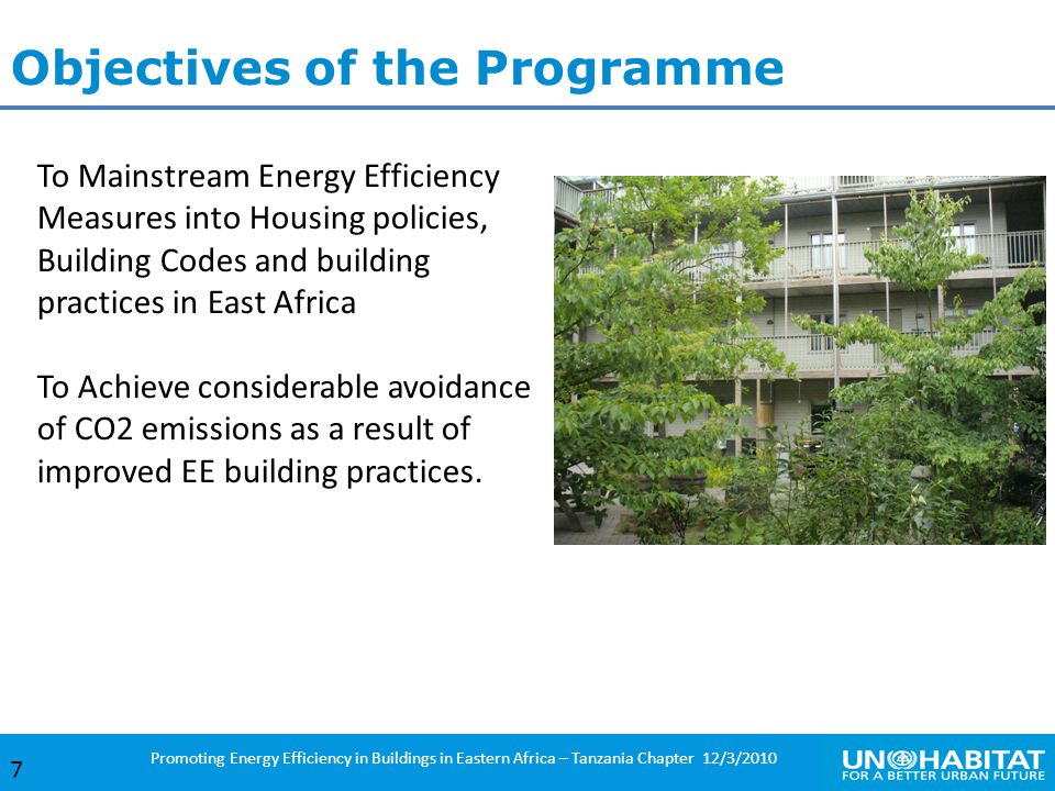 Objectives of the Programme