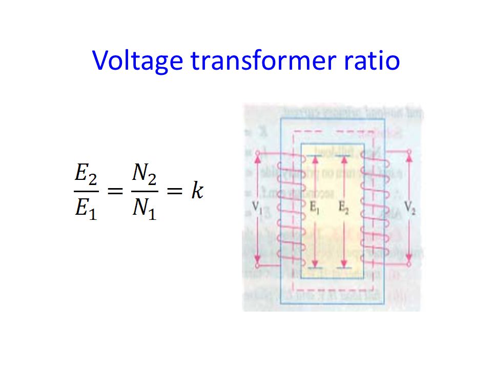 Voltage transformer ratio