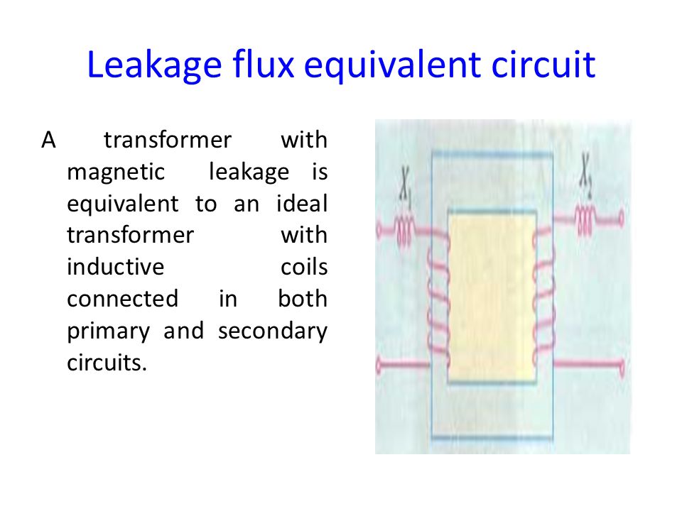 Leakage flux equivalent circuit