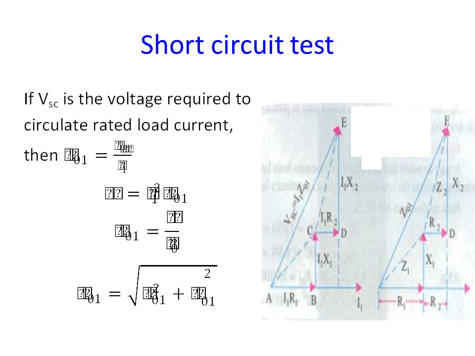 Short circuit test