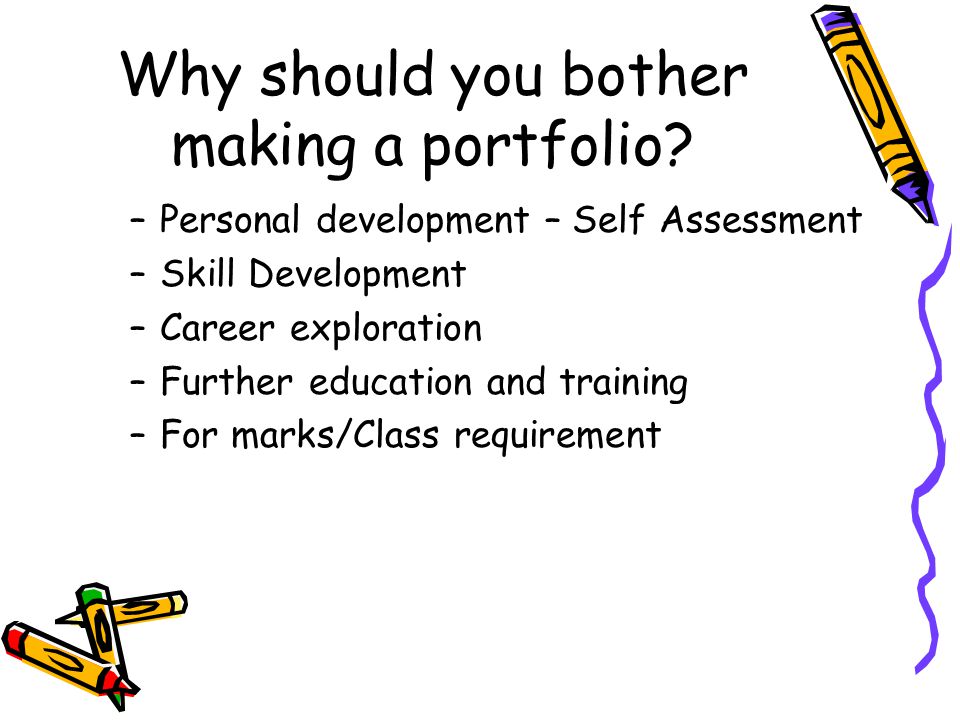 Why should you bother making a portfolio