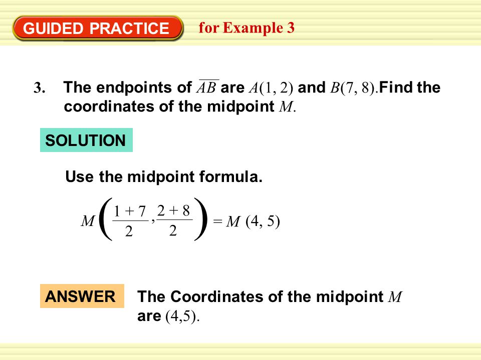 ( ) GUIDED PRACTICE for Example 3