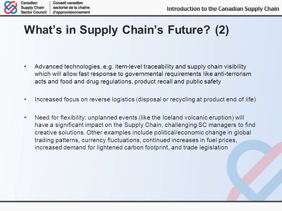 What’s in Supply Chain’s Future (2)