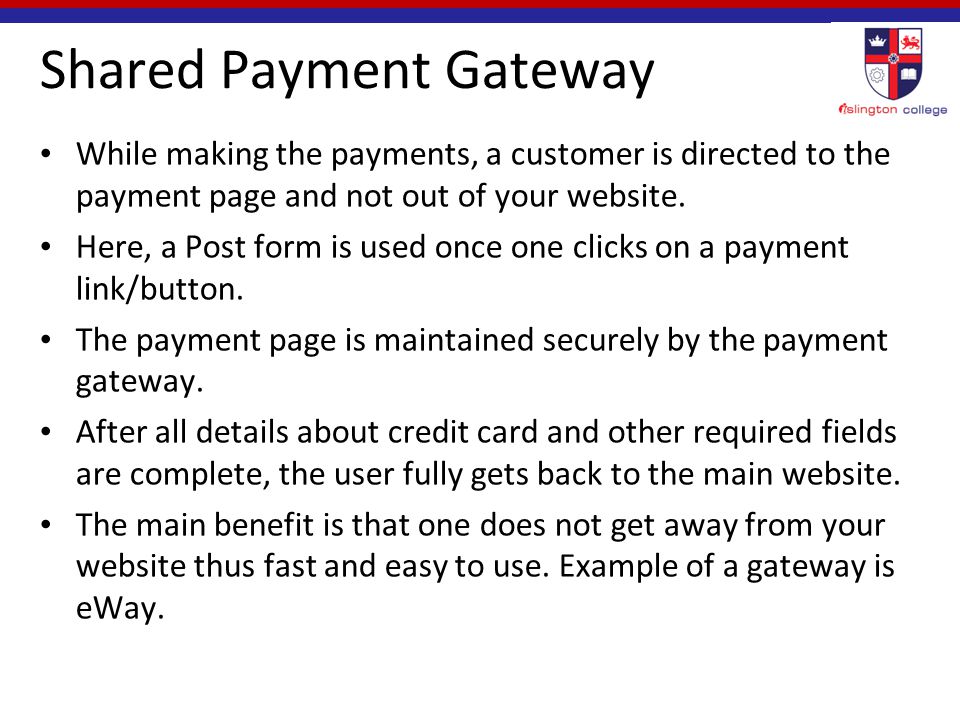 Shared Payment Gateway