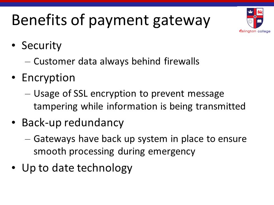Benefits of payment gateway