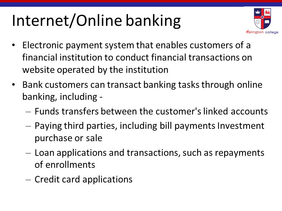 Internet/Online banking