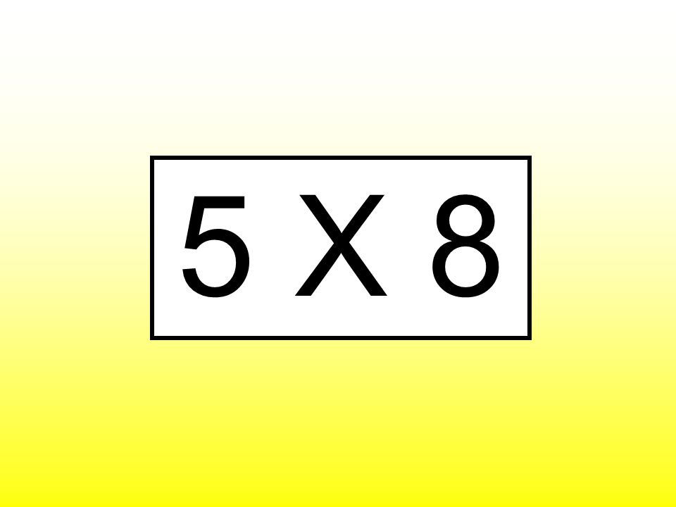 5 X 8