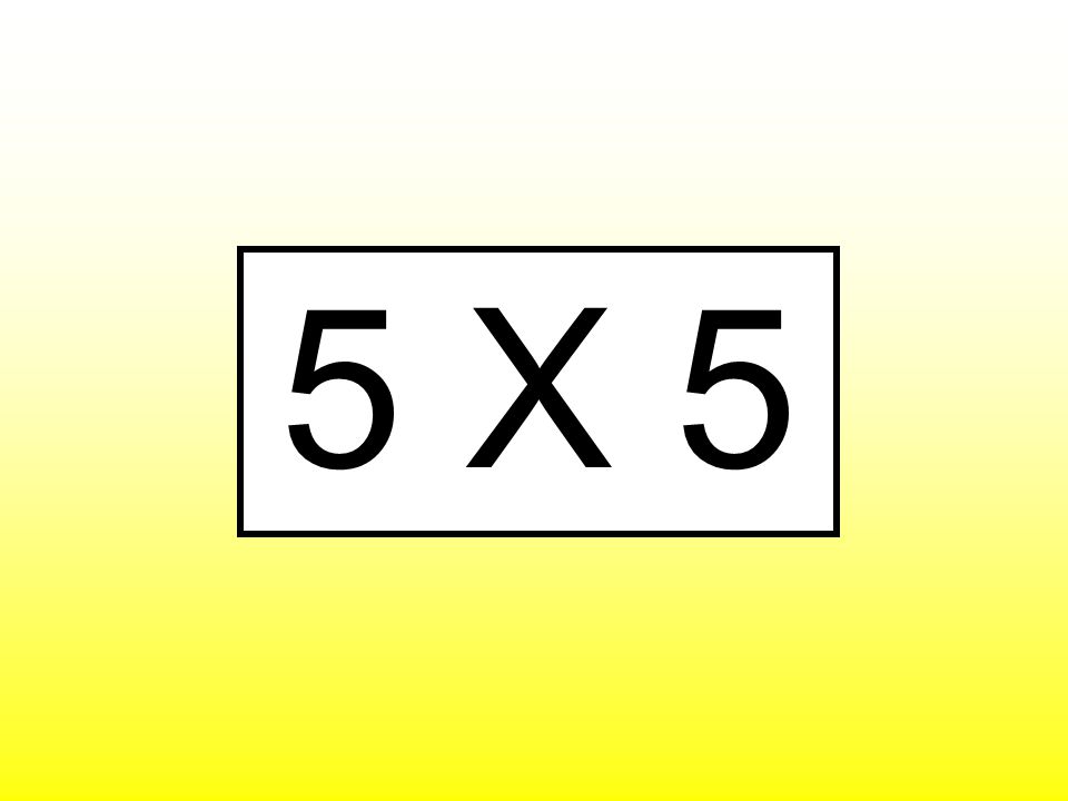 5 X 5