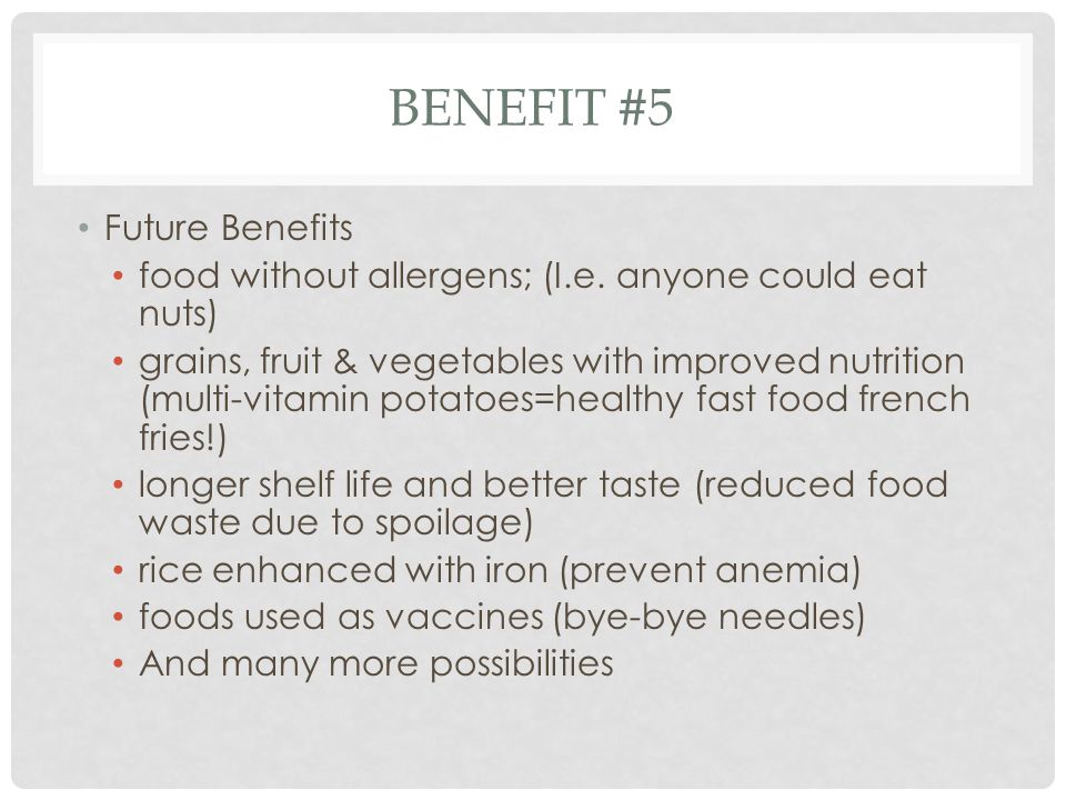 Benefit #5 Future Benefits
