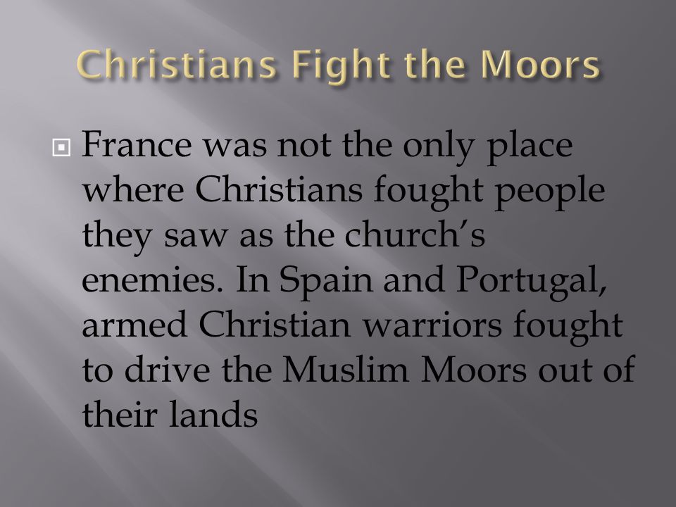 Christians Fight the Moors