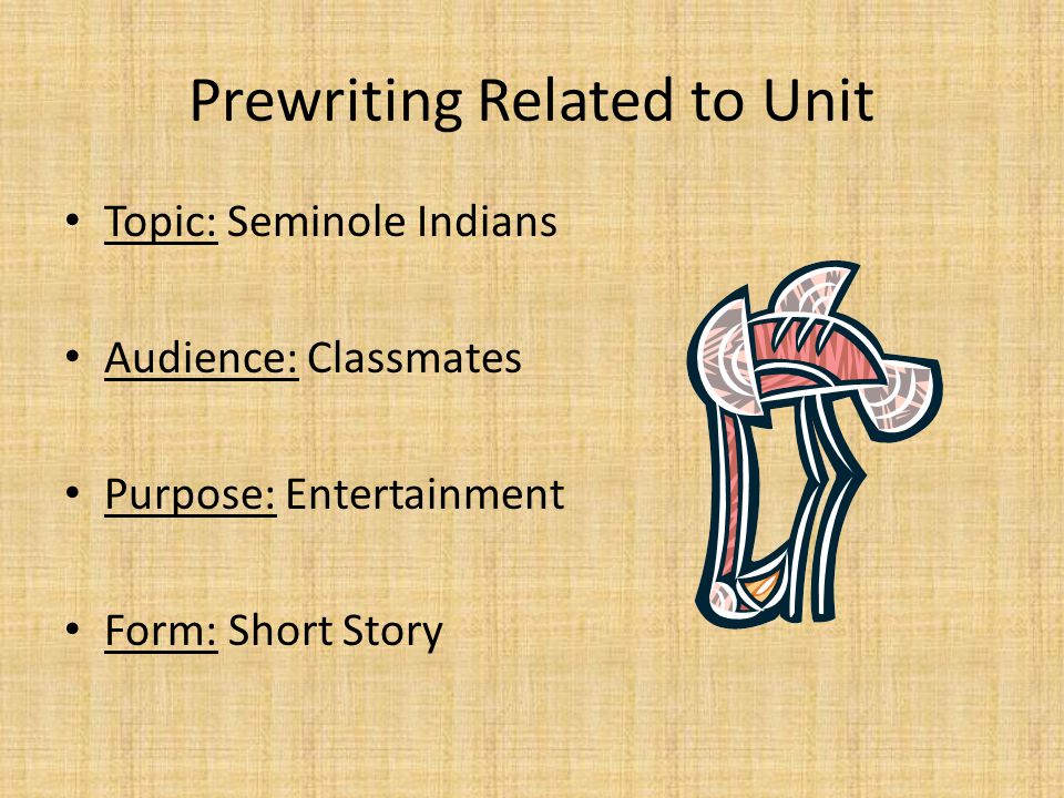 Prewriting Related to Unit