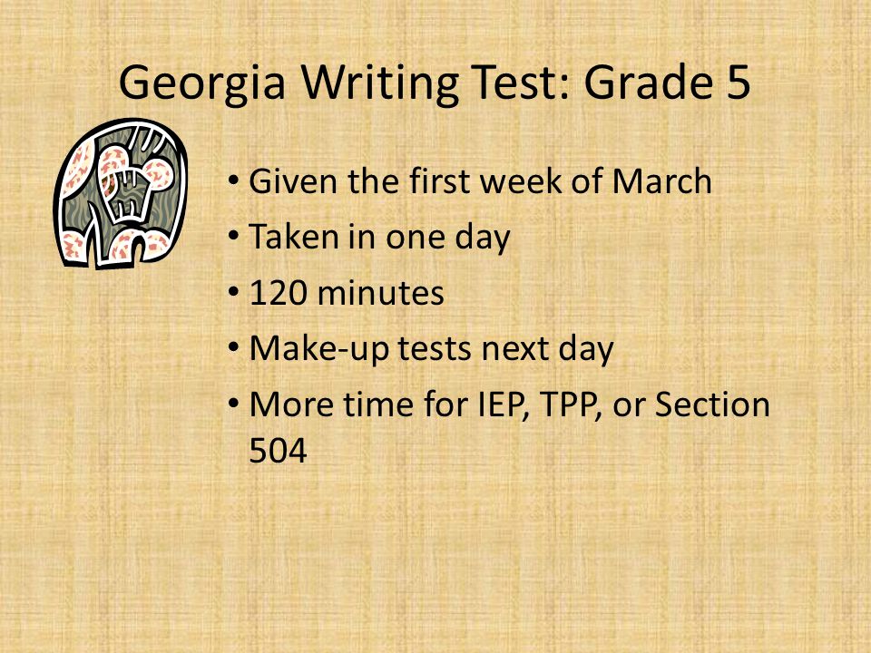 Georgia Writing Test: Grade 5