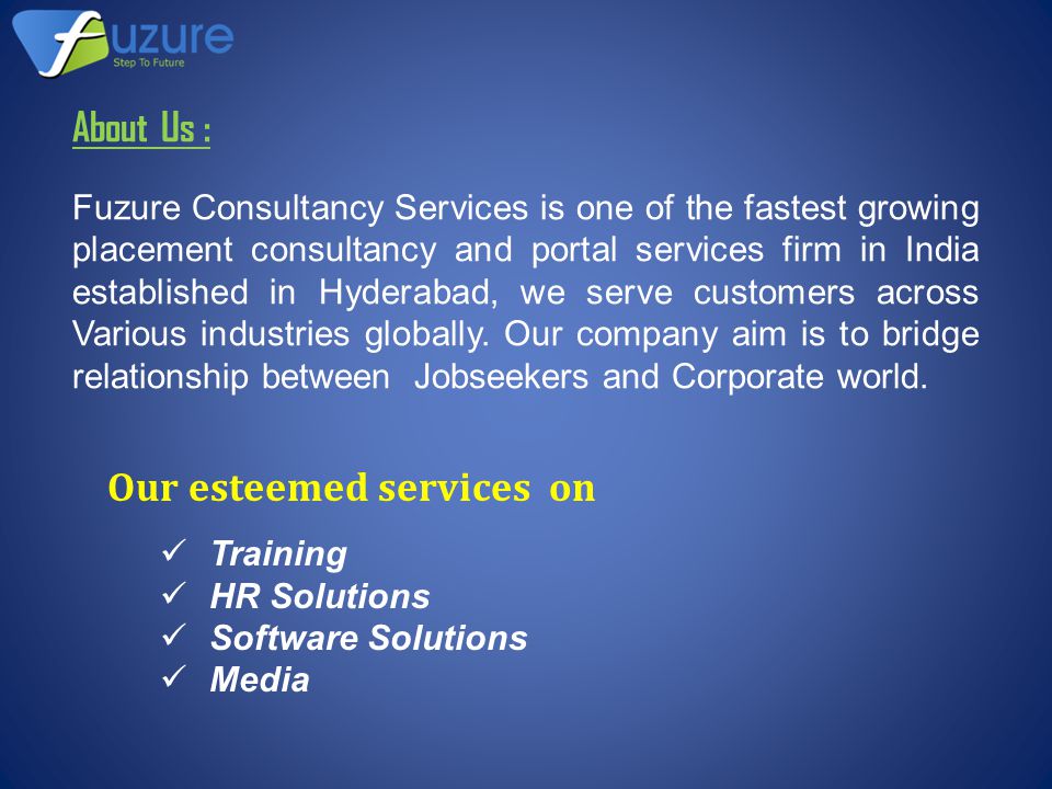 Our esteemed services on