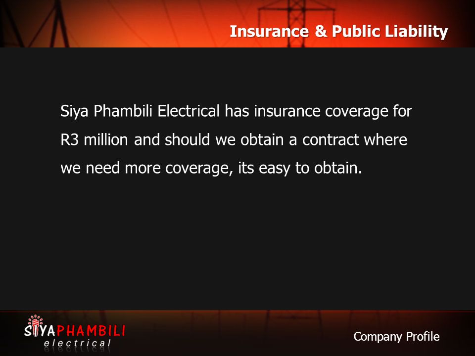 Insurance & Public Liability