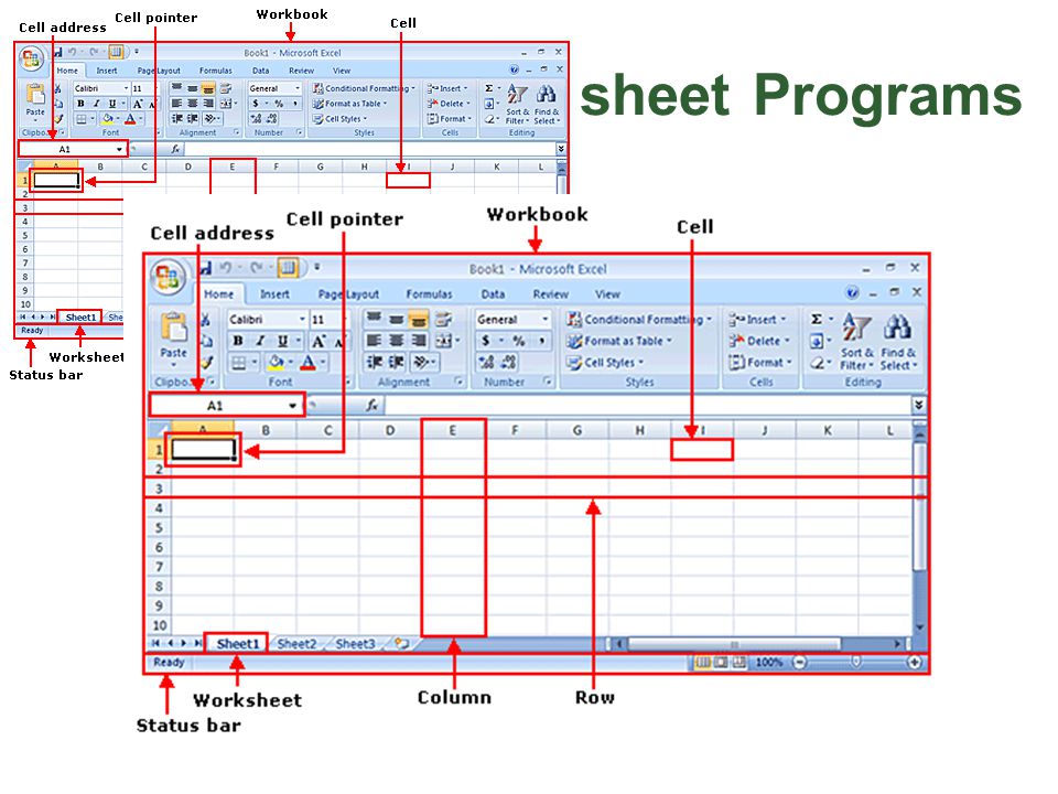 Overview of Spreadsheet Programs