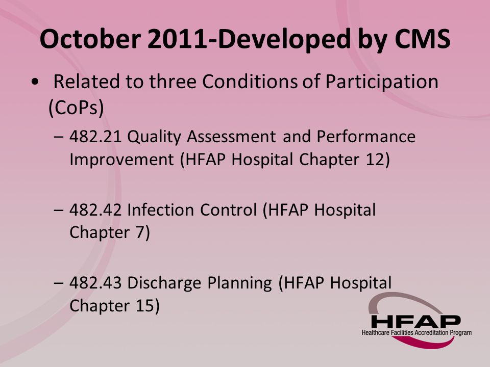 October 2011-Developed by CMS