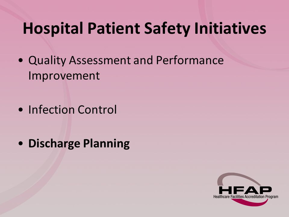 Hospital Patient Safety Initiatives