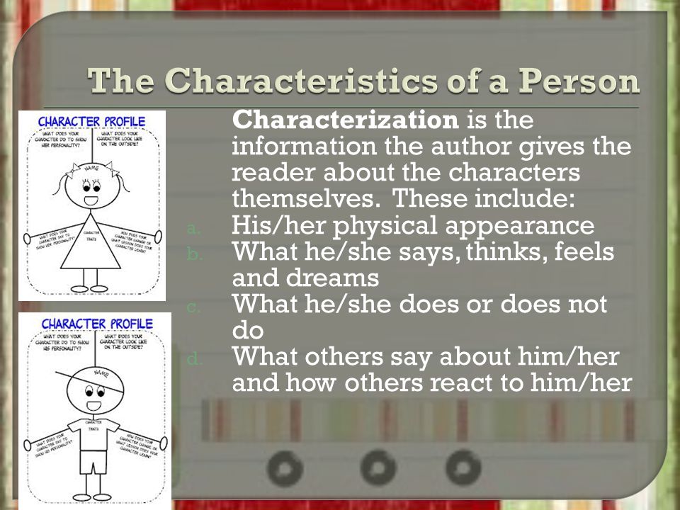 The Characteristics of a Person