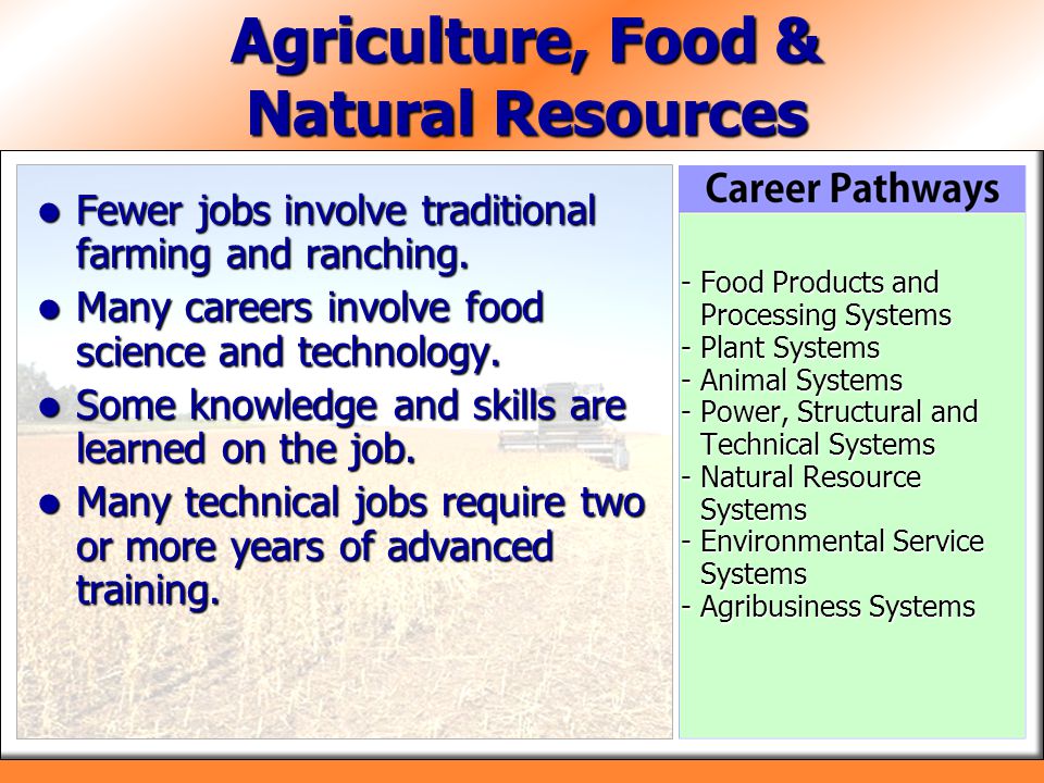 Agriculture, Food & Natural Resources