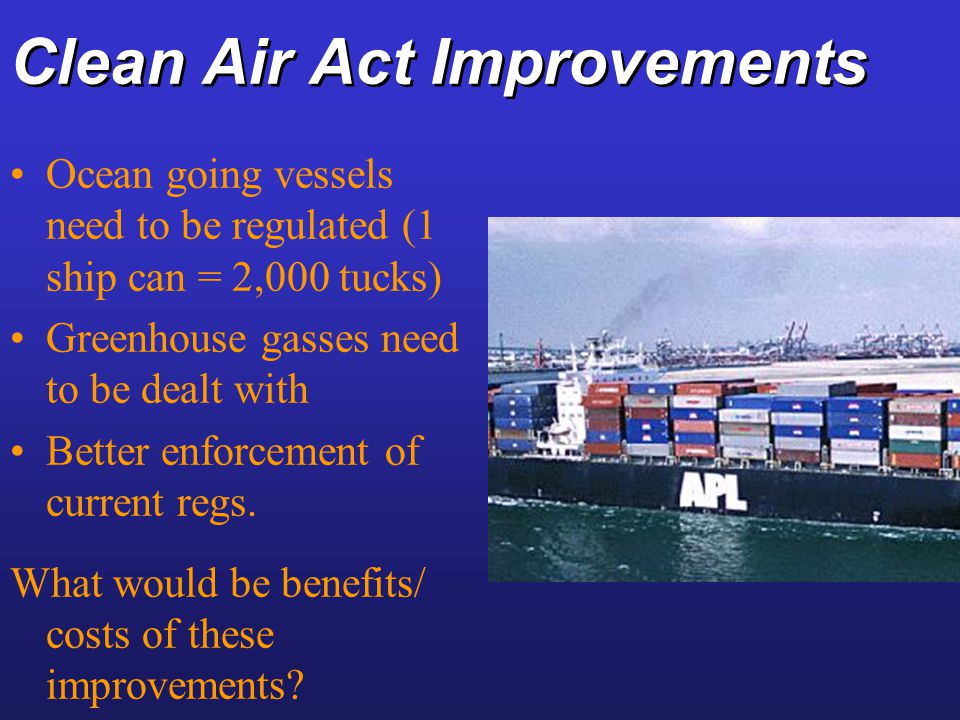 Clean Air Act Improvements