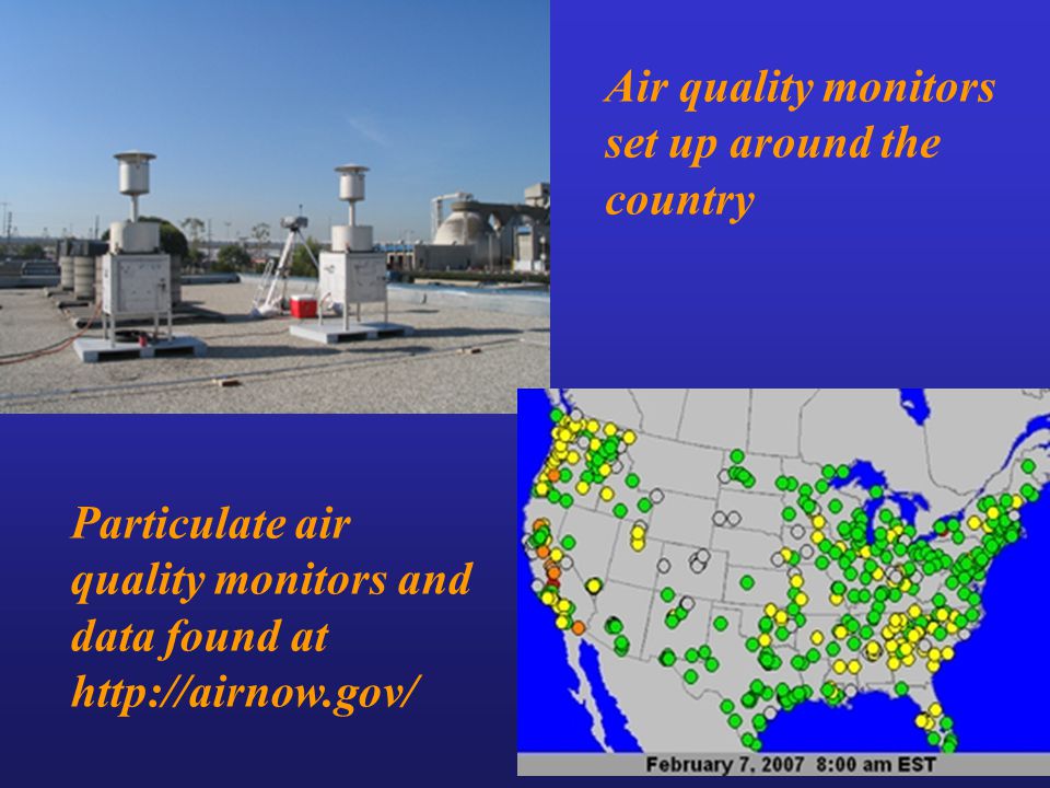 Air quality monitors set up around the country