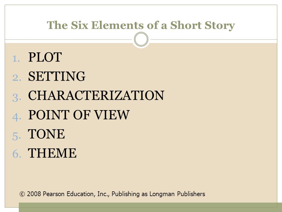 The Six Elements of a Short Story