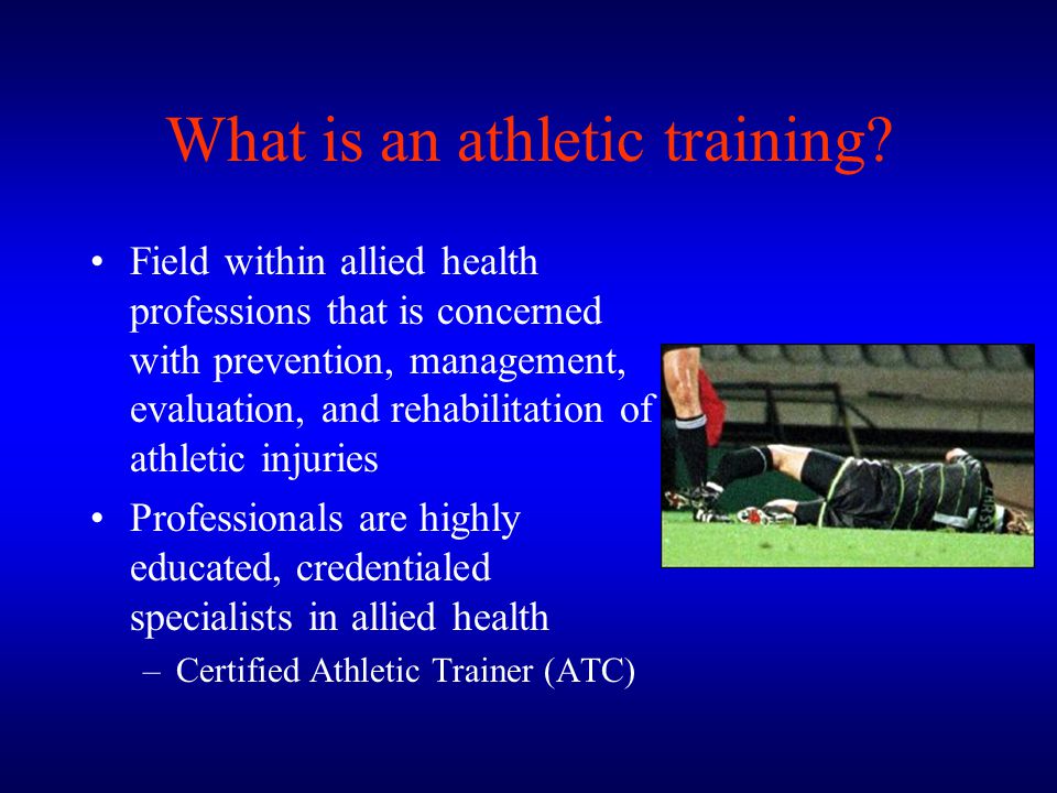 What is an athletic training