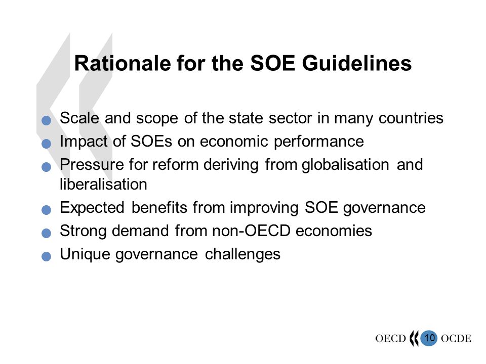 Rationale for the SOE Guidelines