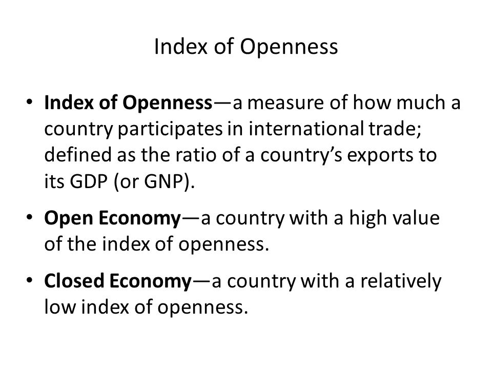 Index of Openness