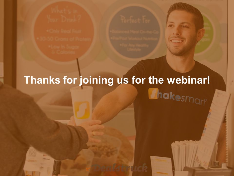 Thanks for joining us for the webinar!