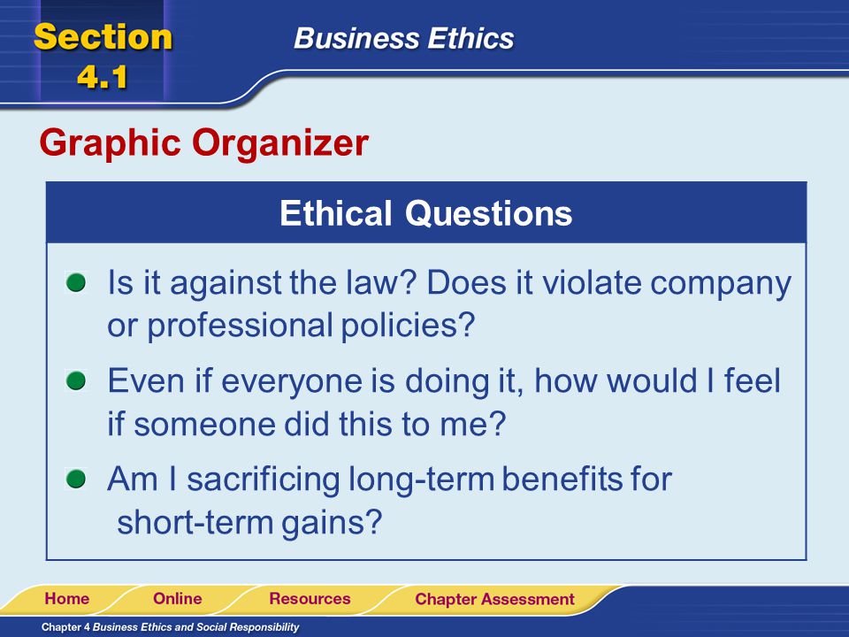 Graphic Organizer Ethical Questions