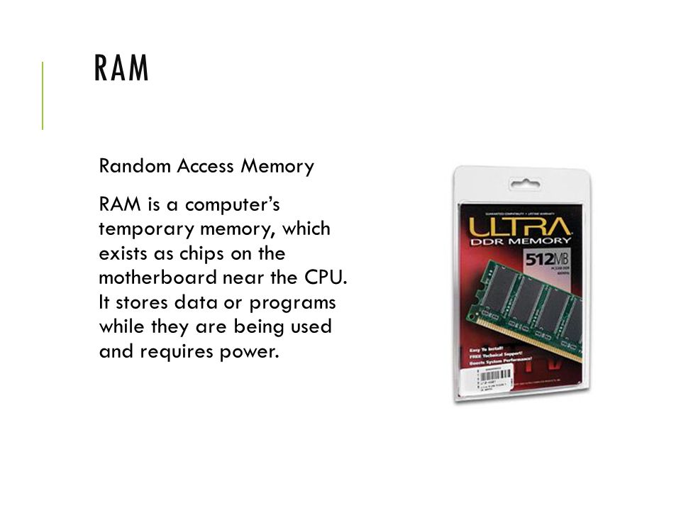 RAM Random Access Memory