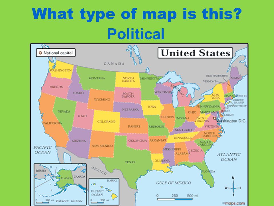 What type of map is this Political