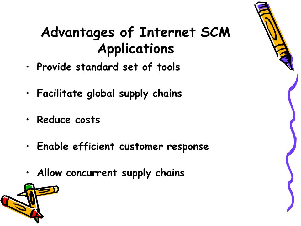 Advantages of Internet SCM Applications