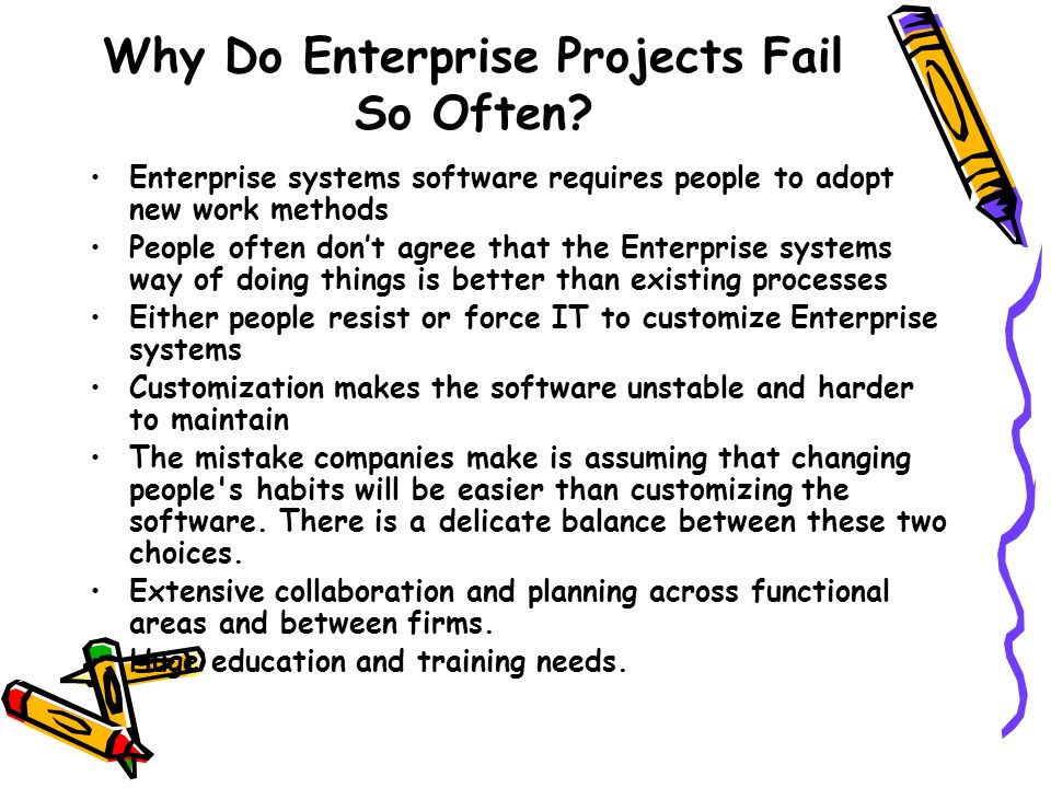 Why Do Enterprise Projects Fail So Often