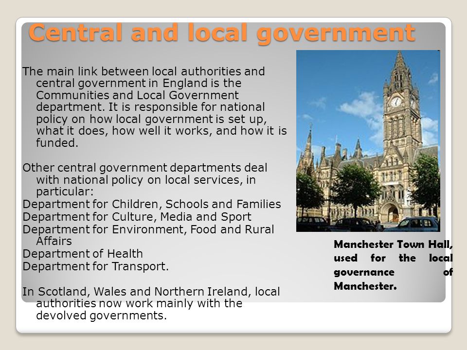 Central and local government