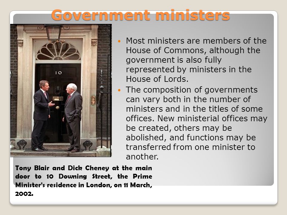 Government ministers