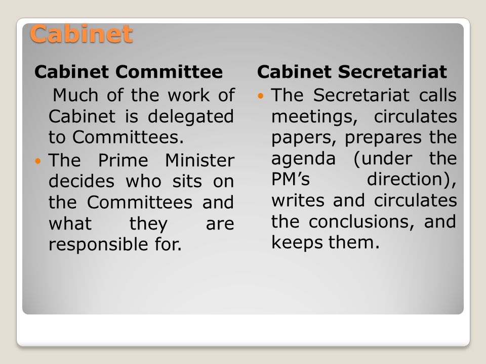 Cabinet Cabinet Committee