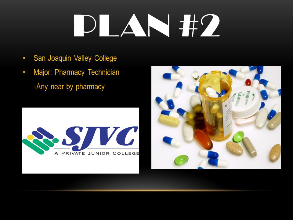 Plan #2 San Joaquin Valley College Major: Pharmacy Technician